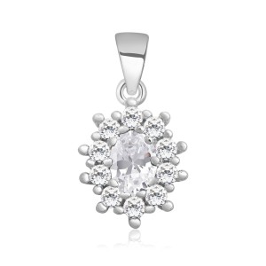 Pandantiv argint cu pietre DiAmanti Z1099C_W-DIA (Argint 925‰ 1,7 g.)